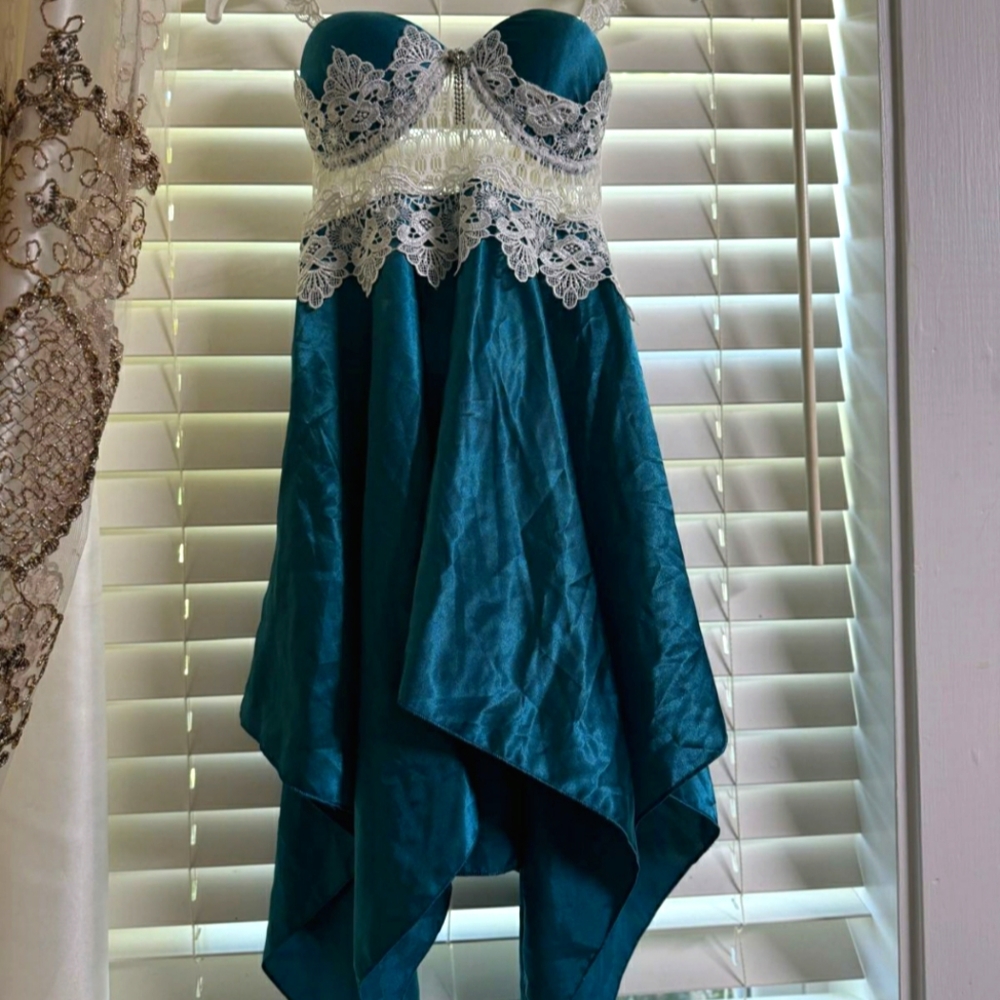Sexy Handmade Dress! (Dark turquoise)